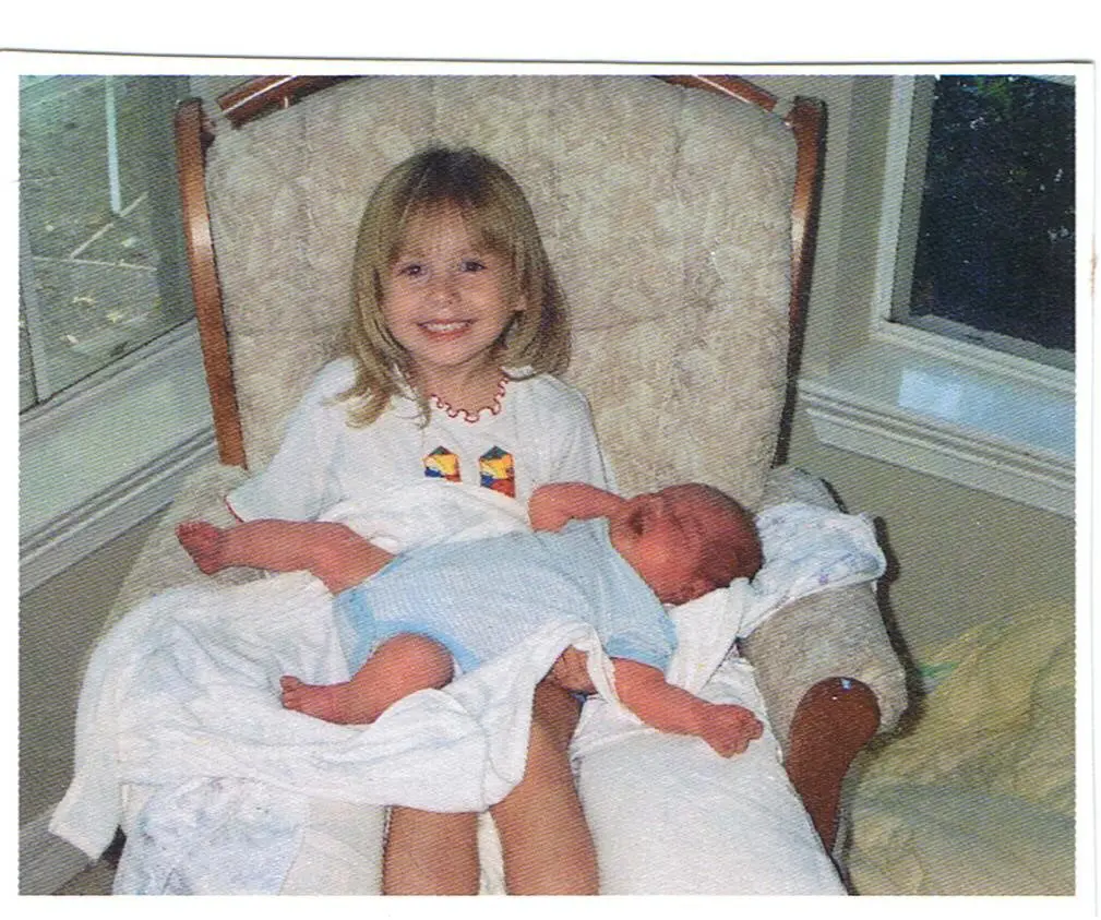 Annah With Her Younger Brother Ian in Color Image