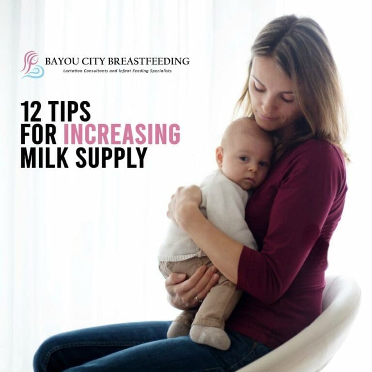 Top 12 Tips for Increasing Milk Supply - Bayou City Breastfeeding