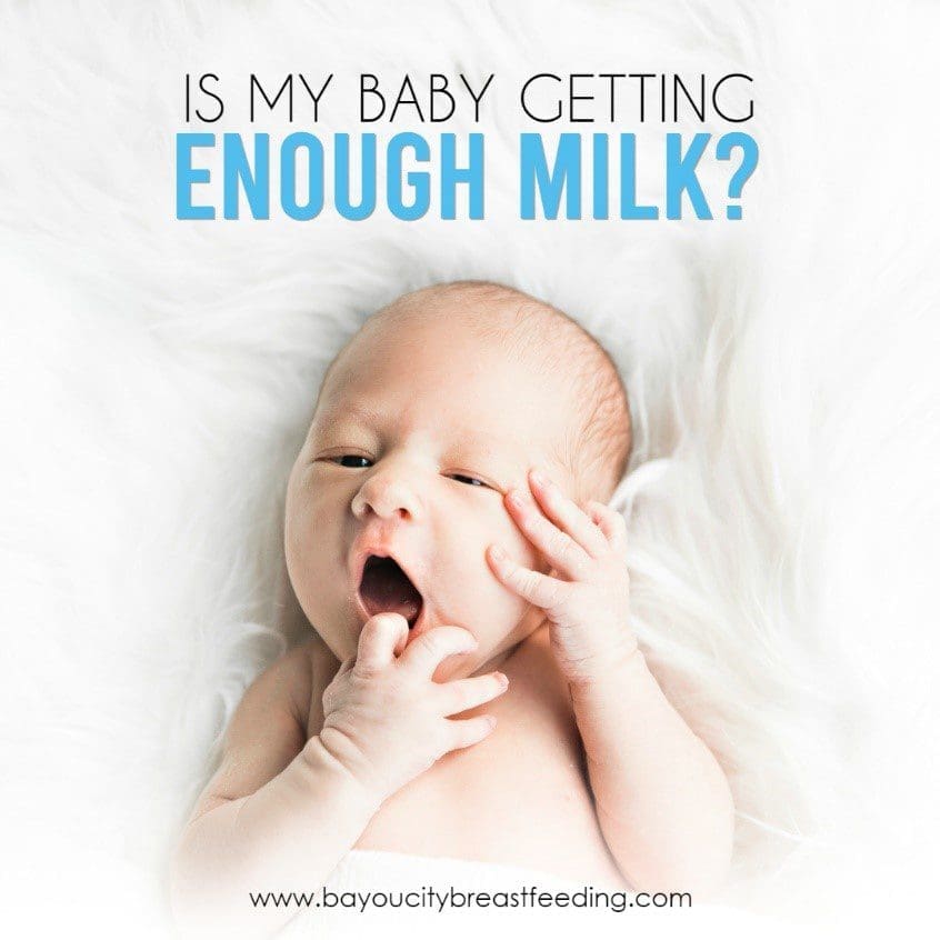 Infant's milk intake concerns.