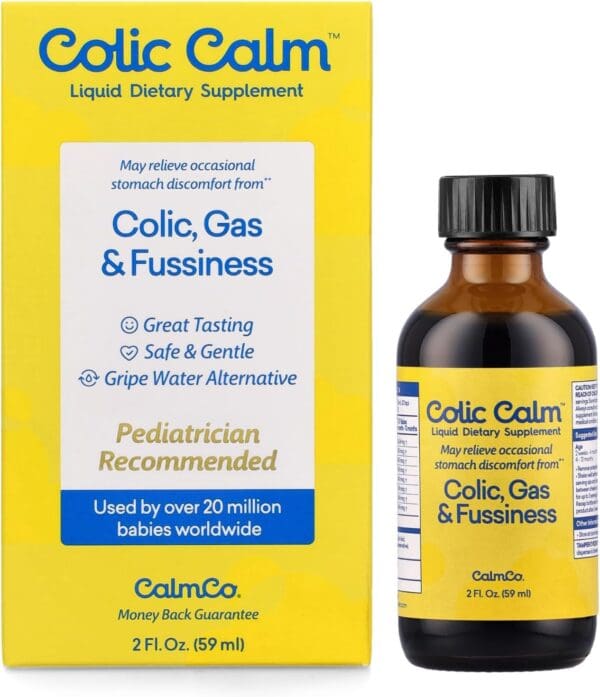 Colic Calm Gripe Water - Colic and Infant Gas Relief Drops colic gas & fluffiness.