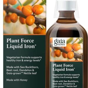 Gaia Herbs Plant Force Liquid Iron.
