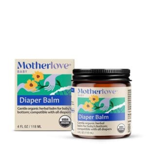 Motherlove offers the Motherlove Diaper Balm, which is gentle and nourishing for your baby's delicate skin. Our Motherlove Diaper Balm is made with carefully selected organic ingredients to soothe, protect, and heal.