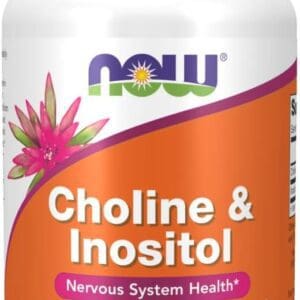 Now Foods Choline & Inositol 500 Mg - 100 Caps.