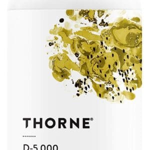 Thorne Research Vitamin D3 Supplement 5000 mg - 60 capsules.