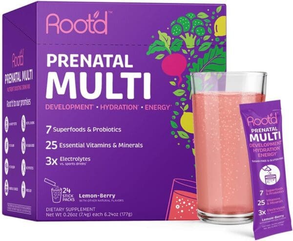 Root'd Prenatal Multivitamin Powder 24 Packets