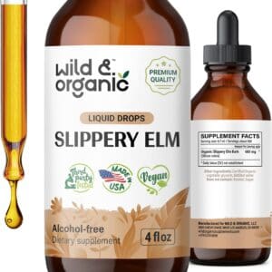 Wild and Organic Slippery Elm Liquid Drops