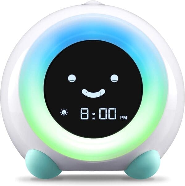 childrens sleep trainer night light alarm clock