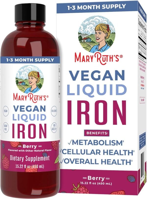 MaryRuth Organics Liquid Iron Supplement