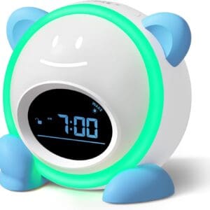 Windflyer OK to Wake Clock for Kids, Sleep Training Clock with Night Light and Sound Machine, Kids Alarm Clock for Bedrooms