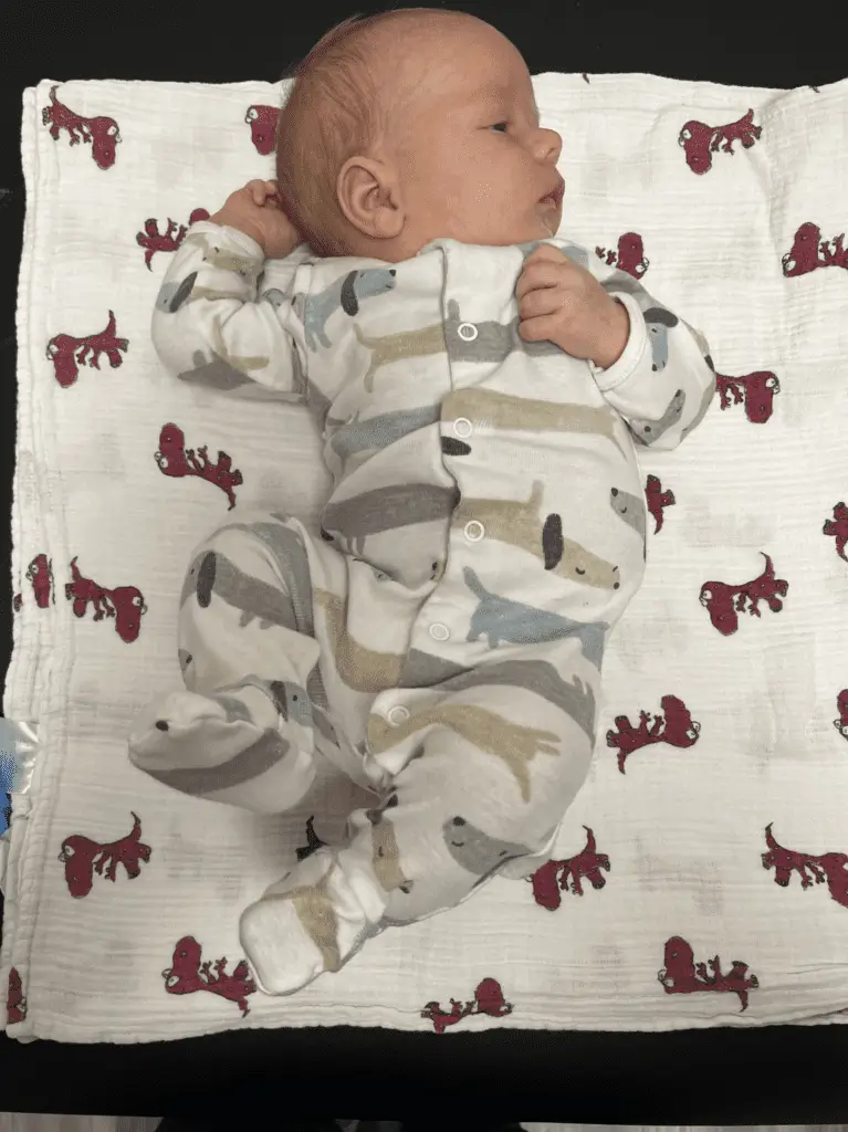 infant before bodywork session