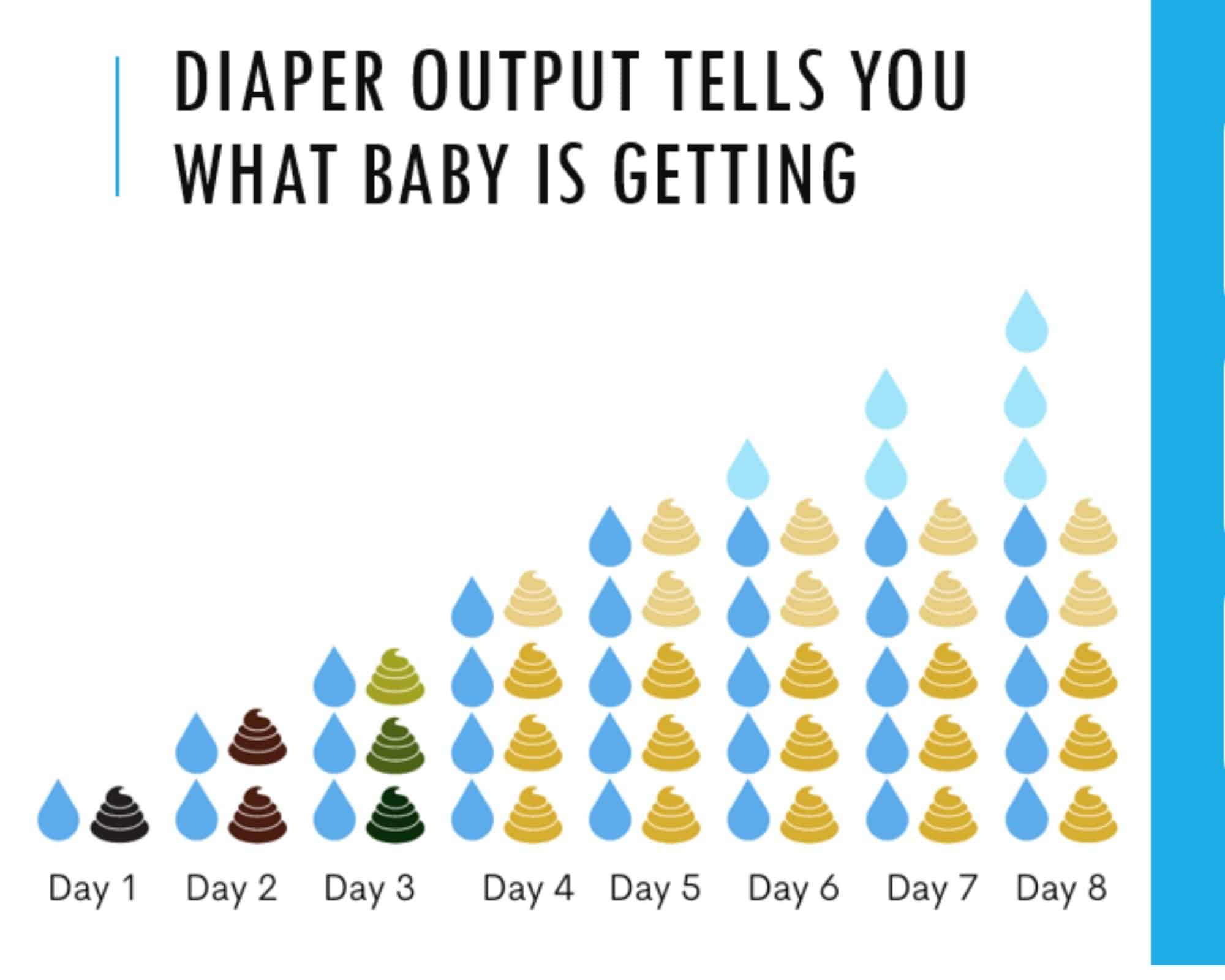 newborn diaper output chart