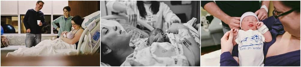 newborn with family after birth